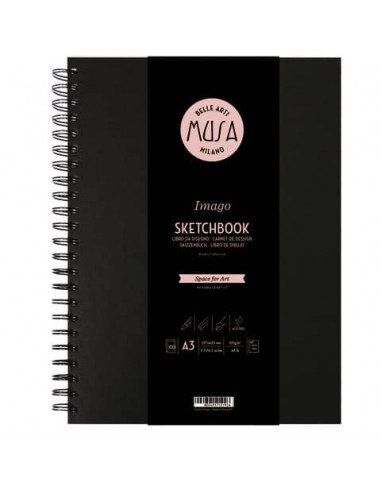 Blocco con spirale Imago SKETCH Musa 100 pagine 105 g formato A3 MU124593