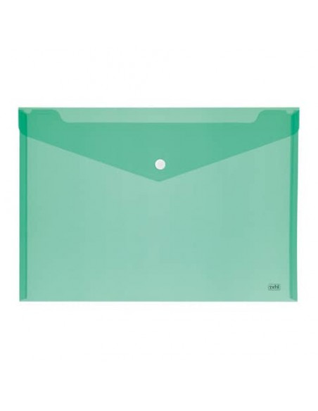 Buste con bottone Lebez orizzontale in conf. da 12 pezzi - formato A6 - colori assortiti - 80195