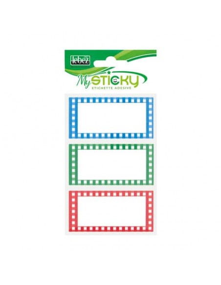 Etichette adesive Scuola Niji con cornice A4091