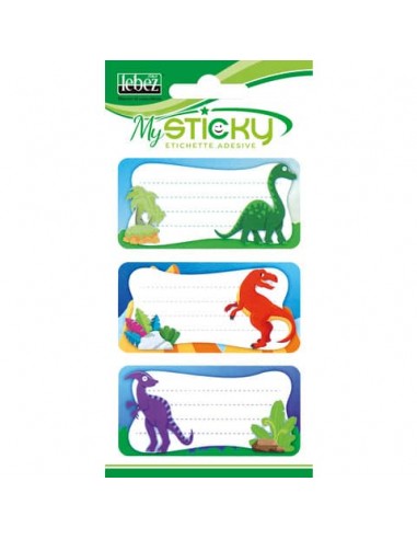 Etichette adesive scuola Lebez MySticky soggetto boy - fantasie assortite - A4088