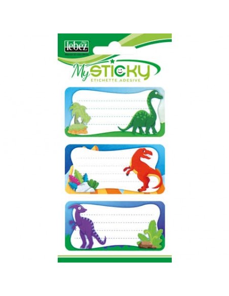 Etichette adesive scuola Lebez MySticky soggetto boy - fantasie assortite - A4088