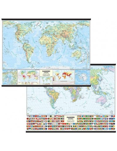 Carta murale Belletti Mondo  MS02PL