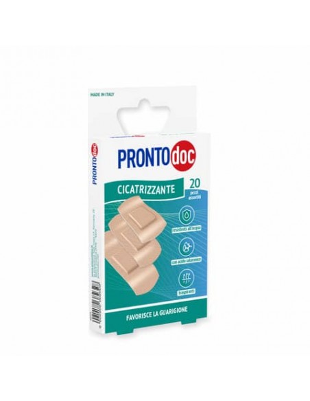 Cerotti in PE 3D rosa cicatrizzante ProntoDoc con acido ialuronico assortiti conf. 20 pz - 4033