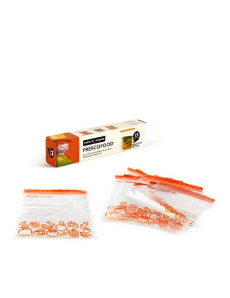 Sacchetti richiudibili per alimenti Perfetto ''Frescofood'' - conf. 15 pz M - 24x27