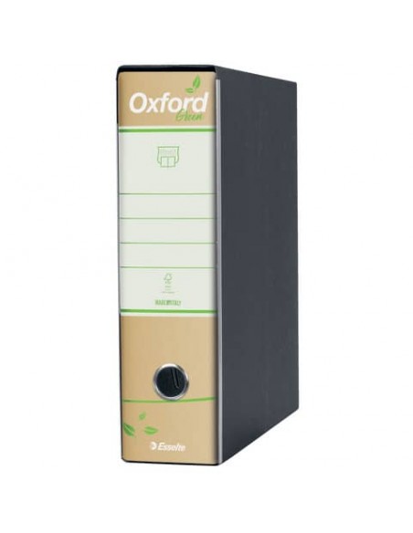 Registratore commerciale Esselte Oxford Green con custodia 23x30 cm 100% carta riciclata dorso 8 cm - 397830501