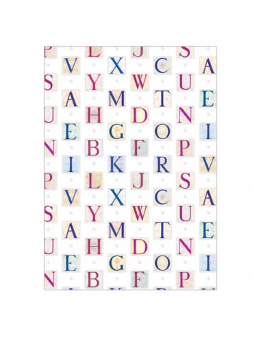 Carta regalo Biembi Premium Lettere a fogli estesi 70x100 cm in conf. da 5 ff - BCVDKTC02