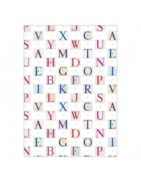 Carta regalo Biembi Premium Lettere a fogli estesi 70x100 cm in conf. da 5 ff - BCVDKTC02