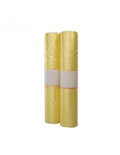 Sacchi immondizia in rotolo Erisack 72x110 cm HDPE 18 g - 12 my - 100 L giallo trasparente - 20 sacchi - SP159