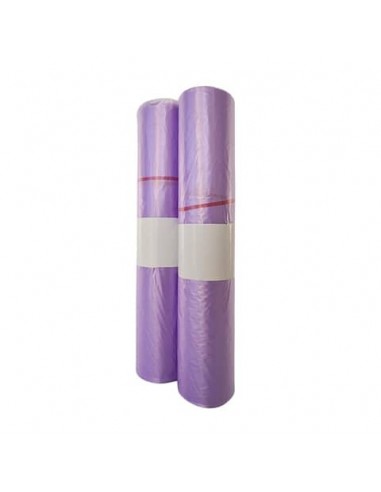 Sacchi immondizia in rotolo Erisack 72x110 cm HDPE 18 g - 12 my - 100 L viola trasparente - 20 sacchi - SP161