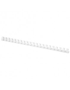 Spirali in PVC per rilegatura Q-Connect 16 mm - colore bianco - conf. 50 pezzi - KF24025