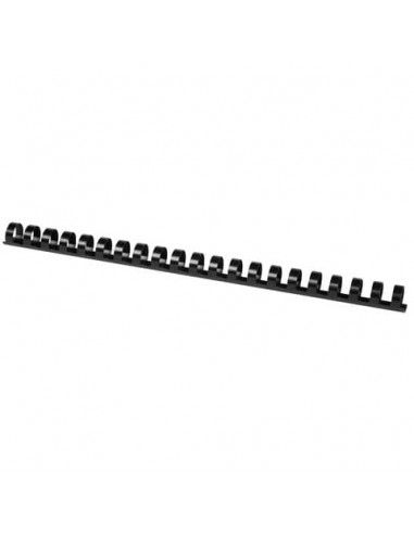 Spirali in PVC per rilegatura Q-Connect 16 mm - colore nero - conf. 50 pezzi - KF24024