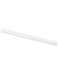Spirali in PVC per rilegatura Q-Connect 18 mm - colore bianco - conf. 50 pezzi - KF32115