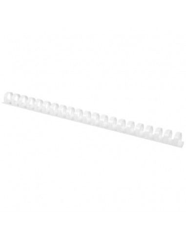Spirali in PVC per rilegatura Q-Connect 18 mm - colore bianco - conf. 50 pezzi - KF32115