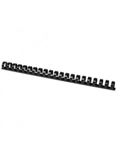 Spirali in PVC per rilegatura Q-Connect 18 mm - colore nero - conf. 50 pezzi - KF32114