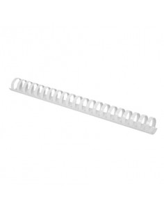 Spirali in PVC per rilegatura Q-Connect 22 mm - colore bianco - conf. 50 pezzi - KF32117