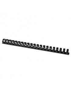 Spirali in PVC per rilegatura Q-Connect 22 mm - colore nero - conf. 50 pezzi - KF32116