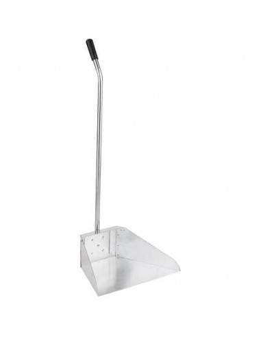 Paletta alzaimmondizia in acciaio zincato Pippo per esterni con manico smontato - 34x24H.78 cm - ES1800