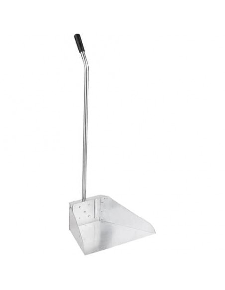 Paletta alzaimmondizia in acciaio zincato Pippo per esterni con manico smontato - 34x24H.78 cm - ES1800