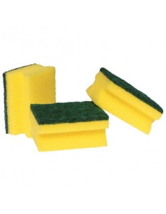 Spugna sintetica abrasiva Pippo con impugnatura salva-unghie - conf. 3 pezzi - 8