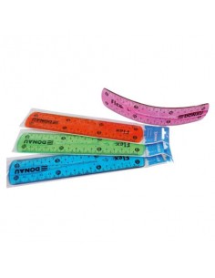 Righello trasparente Donau flex assortito 15 cm 322140099