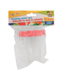 Bicchiere antigoccia con coperchio per pittura Gimboo 150 ml trasparente colori assortiti - 17304211-99