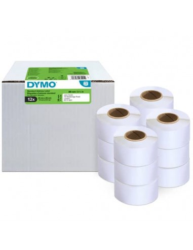 Etichette DYMO LW per indirizzi bianche autoadesive conf. 12 pezzi da 130 etichette 28x89 mm - 2093091