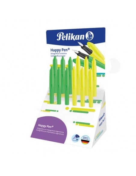 Espositore 12 penne stilografiche Pelikan Happy Pen modelli assortiti 24006569