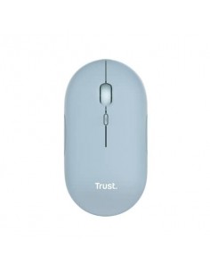 Mouse ultrasottile wireless Trust ricaricabile - azzurro - 24126