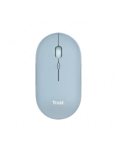 Mouse ultrasottile wireless Trust ricaricabile - azzurro - 24126