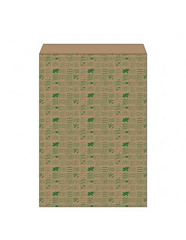 Sacchetto in carta kraft bianca Maniero con soffietto in conf. da 400 pz 310x40x470 mm - SQS31