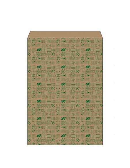Sacchetto in carta kraft bianca Maniero con soffietto in conf. da 400 pz 310x40x470 mm - SQS31