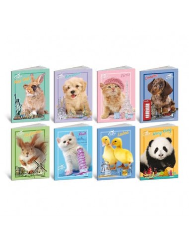 Maxi quaderni Blasetti Cuccioli formato A4  carta 80 g conf. 10 pezzi rigatura 1R - 8561
