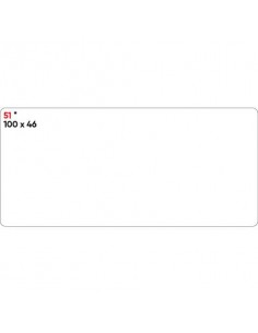 Etichette bianche permanenti Markin Copiatabu 100x46 mm - conf. 10 blister da 10 ff - X11051