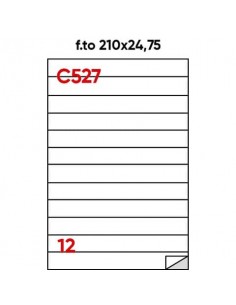 Etichette bianche permanenti Markin Copiatabu 210x24