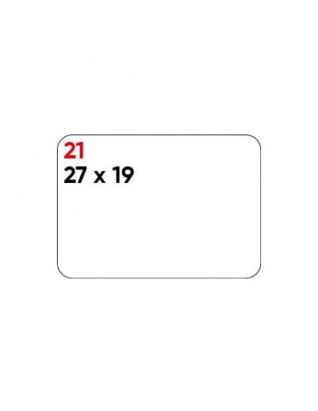Etichette bianche permanenti Markin Copiatabu 27x19 mm - conf. 10 blister da 10 ff A4 - X11021