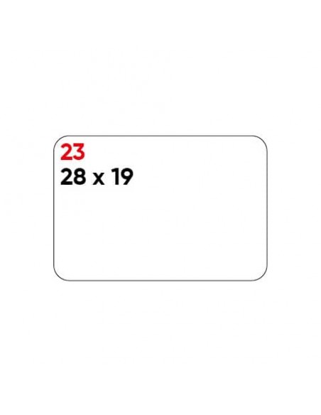 Etichette bianche permanenti Markin Copiatabu 28x19 mm - conf. 10 blister da 10 ff A4 - X11023