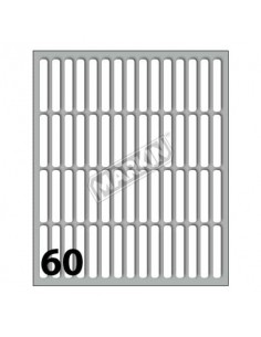 Etichette bianche permanenti Markin Copiatabu 34x5 mm - conf. 10 buste da 10 fogli A4/cad. - X11024