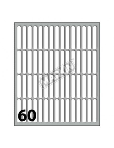 Etichette bianche permanenti Markin Copiatabu 34x5 mm - conf. 10 buste da 10 fogli A4/cad. - X11024