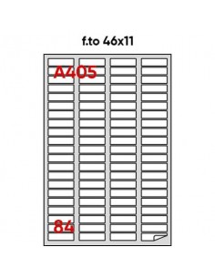 Etichette bianche permanenti Markin Copiatabu 46x11
