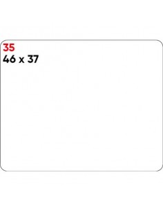 Etichette bianche permanenti Markin Copiatabu 46x37 mm - conf. 10 blister da 10 ff A4 - X11035