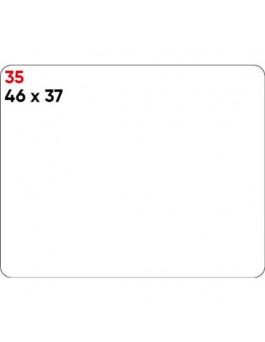 Etichette bianche permanenti Markin Copiatabu 46x37 mm - conf. 10 blister da 10 ff A4 - X11035