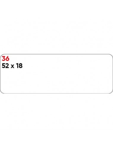 Etichette bianche permanenti Markin Copiatabu 52x18 mm - conf. 10 blister da 10 ff A4 - X11036