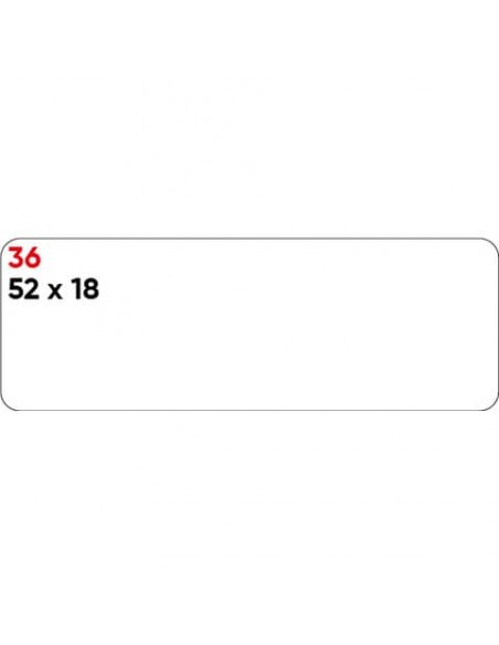 Etichette bianche permanenti Markin Copiatabu 52x18 mm - conf. 10 blister da 10 ff A4 - X11036