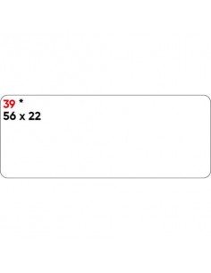Etichette bianche permanenti Markin Copiatabu 56x22 mm - conf. 10 blister da 10 ff A4 - X11039