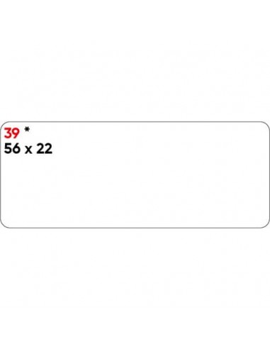 Etichette bianche permanenti Markin Copiatabu 56x22 mm - conf. 10 blister da 10 ff A4 - X11039