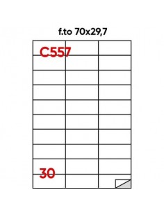 Etichette bianche permanenti Markin Copiatabu 70x29