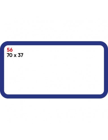 Etichette bianche permanenti Markin Copiatabu 70x37 mm bordata conf. 10 blister da 10 ff A4 - X11056
