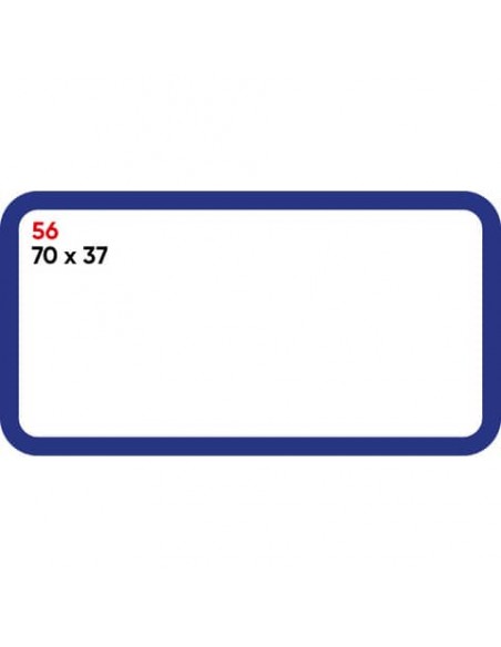 Etichette bianche permanenti Markin Copiatabu 70x37 mm bordata conf. 10 blister da 10 ff A4 - X11056