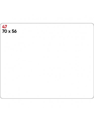 Etichette bianche permanenti Markin Copiatabu 70x56 mm - conf. 10 blister da 10 ff A4 - X11047