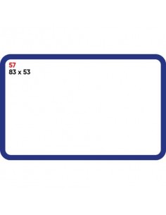 Etichette bianche permanenti Markin Copiatabu 83x53 mm bordata - conf. 10 blister da 10 ff A4 - X11057